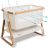 CoZee? Air Baby Bassinet & Bedside Sleeper – Scandanavian Walnut & Ecru