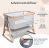 CoZee? Air Baby Bassinet & Bedside Sleeper – Silver & Oak