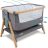 CoZee? 2-in-1 Baby Bassinet & Bedside Sleeper – Oak & Charcoal