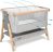 CoZee? 2-in-1 Baby Bassinet & Bedside Sleeper – Silver & Oak