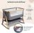 CoZee? Air Baby Bassinet & Bedside Sleeper – oat & charcoal