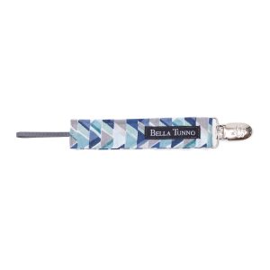 Fabric Pacifier Clip - Blue Angles
