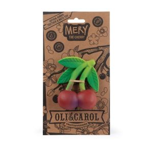 Oli&Carol Organic Rubber Teether - Cherry