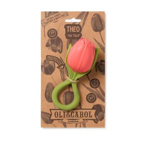 Oli&Carol Organic Rubber Teether - Tulip