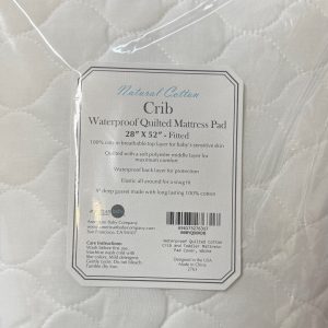 Little Pipers Fitted Waterproof Quilted Crib Cover