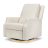 Crewe Recliner and Swivel Glider – Ivory Boucle – Natural wood base